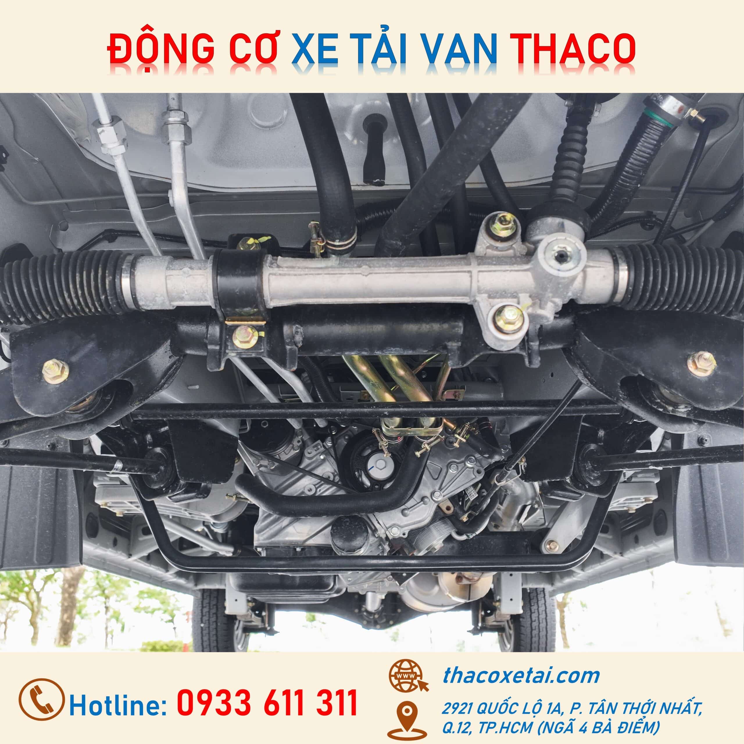 động cơ xe tải van thaco