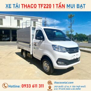 XE TẢI THACO TF220 1 TẤN MUI BẠT MỚI NHẤT