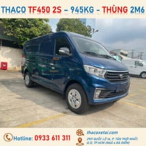 Xe Van Thaco 2 Chỗ TF450 2S, Tải 945Kg, Thùng 2m6