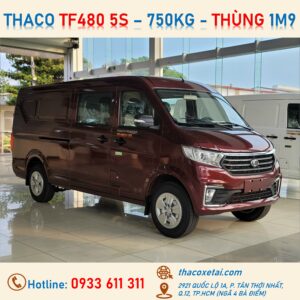 Xe Van Thaco 5 Chỗ TF480 5S, Tải 750Kg, Thùng 1m9