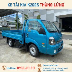 XE TẢI KIA K200S THÙNG LỬNG TẢI TRỌNG 1 TẤN 4